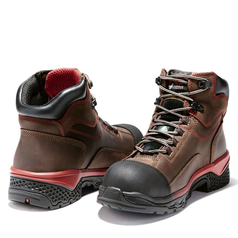 Timberland Mens Work Boots PRO® Bosshog 6 Comp Toe - Brown/Black - India GS3851249